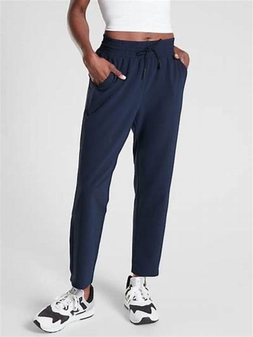 Athleta Metropolis Straight Leg Pants in Navy Blue Size 2